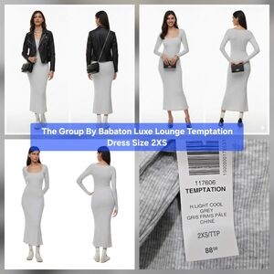 The Group By Babaton Luxe Lounge Temptation Dress Size 2XS